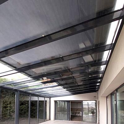 Aufdachmarkise von unten