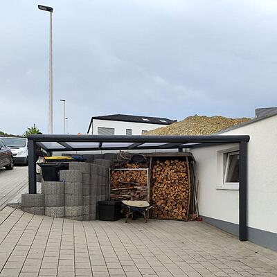 Unterstand mit Tageslicht